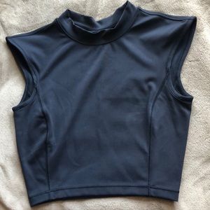 Lululemon black crop top.
